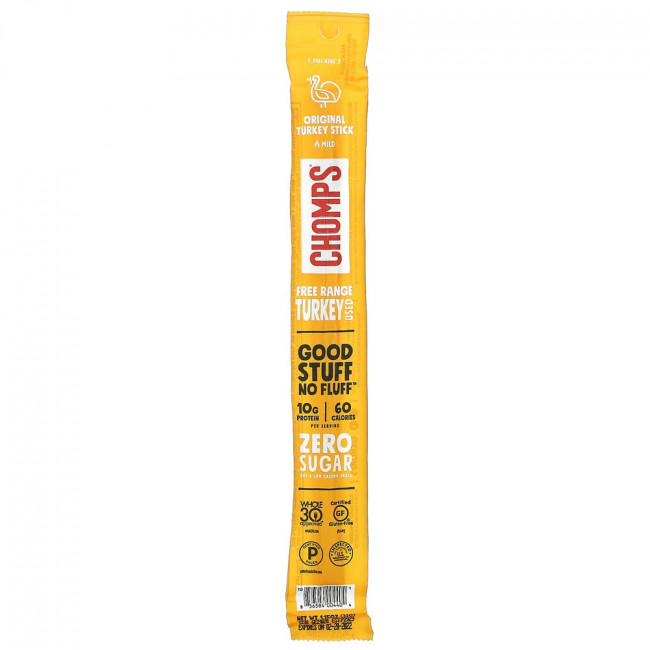 Chomps, Оригинальный стик с индейкой, мягкий, 1,15 унции (32 г)