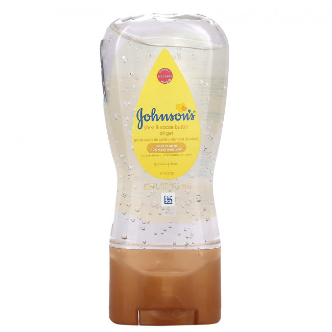 Johnson & Johnson, Гель с маслом ши и маслом какао, 192 мл (6,5 жидк. Унции) Johnson & Johnson, Гель с маслом ши и маслом какао, 192 мл (6,5 жидк. Унции)