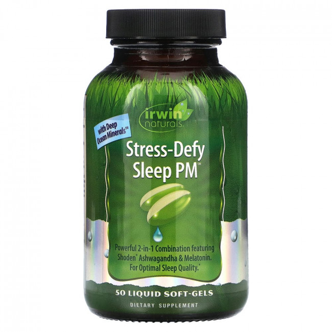 Irwin Naturals, Stress-Defy Sleep PM, 50 мягких таблеток