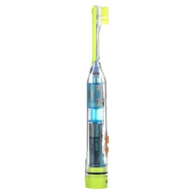 Spinbrush, Clear & Clean, электрическая зубная щетка, для детей от 3 лет, мягкая, 1 электрическая зубная щетка