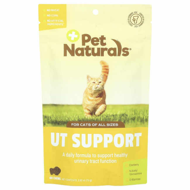 Pet Naturals of Vermont, добавка для кошек, для поддержки здоровья мочевыводящих путей, 60 жевательных таблеток, 75 г (2,65 унции)
