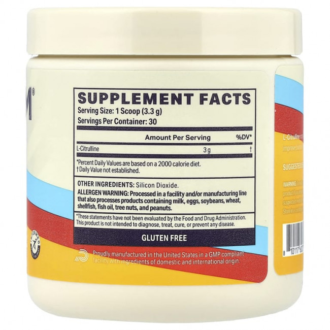 Podium Nutrition, L-цитруллин, без добавок, 99 г (3,5 унции) Podium Nutrition, L-цитруллин, без добавок, 99 г (3,5 унции)