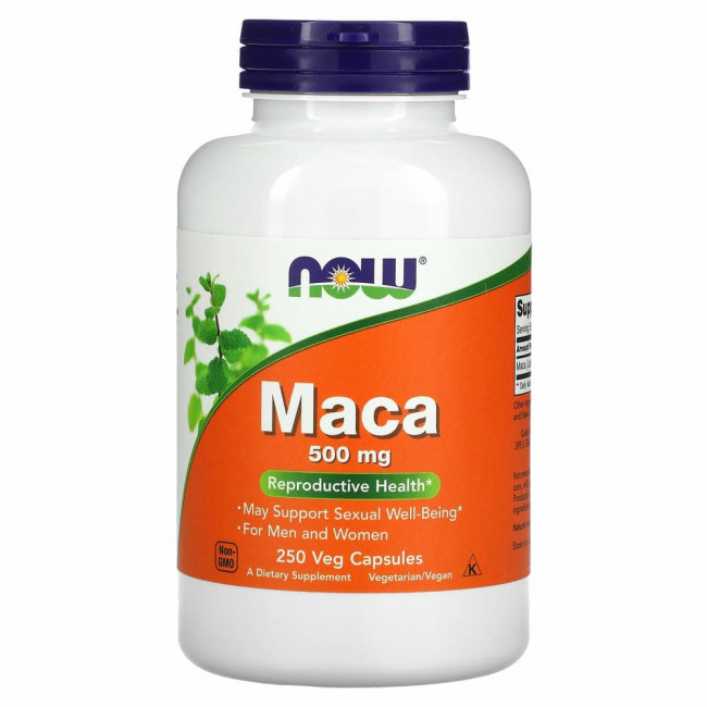 NOW Foods, мака, 500 мг, 250 растительных капсул NOW Foods, мака, 500 мг, 250 растительных капсул