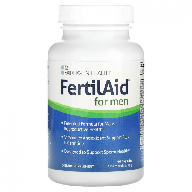 Fairhaven Health, FertilAid для мужчин, 90 капсул