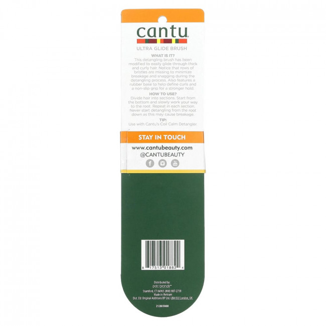Cantu, Detangle, кисть для скольжения, 1 шт.