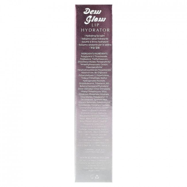 J.Cat Beauty, Dew Glow, увлажняющий бальзам для губ, DLB103 Dew-Hydrate, 3,4 г (0,12 унции) J.Cat Beauty, Dew Glow, увлажняющий бальзам для губ, DLB103 Dew-Hydrate, 3,4 г (0,12 унции)
