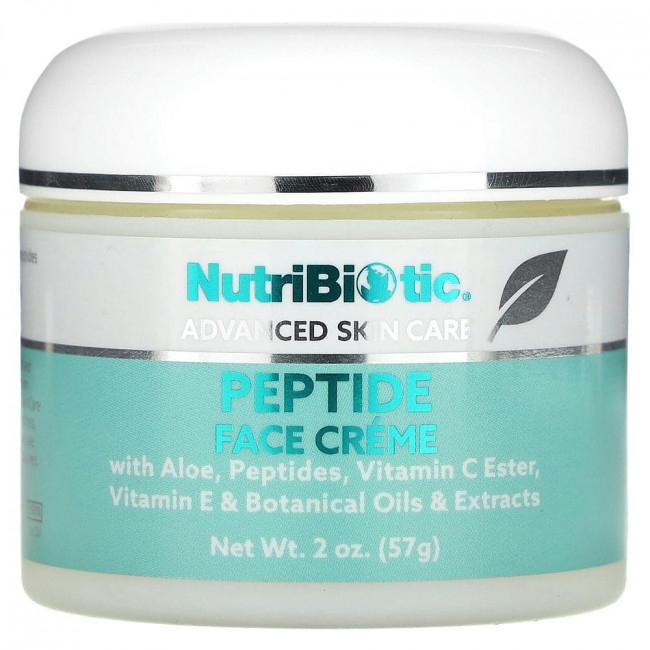 NutriBiotic, Ультраувлажняющий крем для лица с пептидами, 2 унции (57 г) NutriBiotic, Ультраувлажняющий крем для лица с пептидами, 2 унции (57 г)
