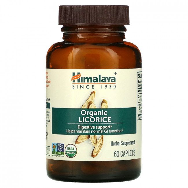Himalaya, Licorice, органическая поддержка пищеварения, 60 капсул Himalaya, Licorice, органическая поддержка пищеварения, 60 капсул