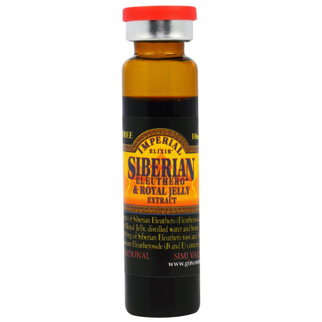 Imperial Elixir, экстракты сибирского женьшеня и маточного молочка, без спирта, 4000 мг, 10 флаконов по 10 мл (0,34 жидк. унции) каждый Imperial Elixir, экстракты сибирского женьшеня и маточного молочка, без спирта, 4000 мг, 10 флаконов по 10 мл (0,34 жидк. унции) каждый