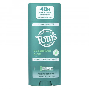 Tom's of Maine, Экстраэффективный антиперспирант, Огурец Алоэ, 92 г (3,25 унции) (Снят с производства)