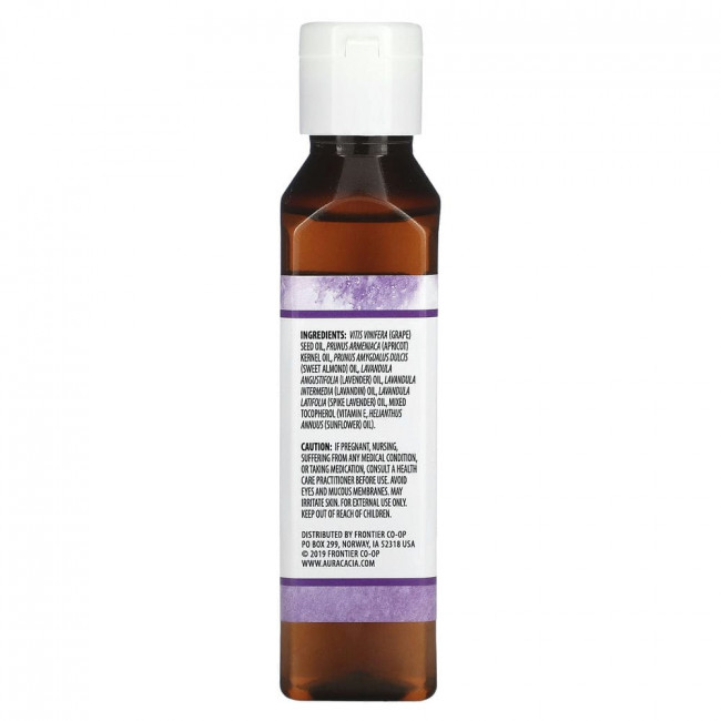 Aura Cacia, Масло для тела с эффектом ароматерапии, успокаивающая лаванда, 4 жидкие унции (118 мл) Aura Cacia, Масло для тела с эффектом ароматерапии, успокаивающая лаванда, 4 жидкие унции (118 мл)