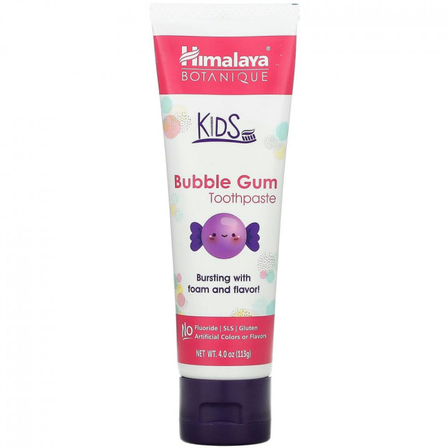 Himalaya, Botanique, Kids Toothpaste, Bubble Gum, 4.0 oz (113 ml)