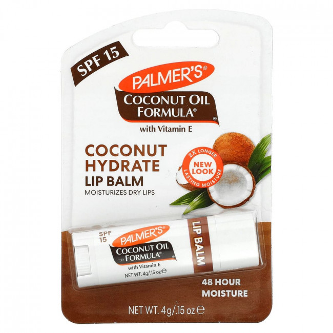 Palmer's, Бальзам для губ с кокосовым маслом, СЗФ 15, 4 г (0,15 унции)