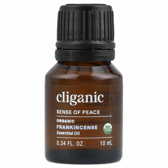 Cliganic, на 100% чистое эфирное масло, ладан, 10 мл (0,33 жидк. унции)