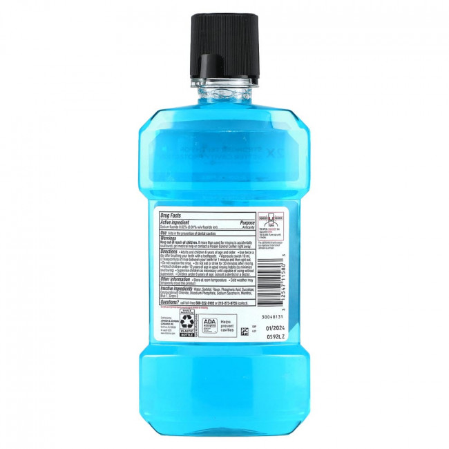 Ополаскиватель для рта Listerine Smart Rinse, без спирта, Bubble Blast, 500 мл (16,9 жидких унций) (снят с производства)