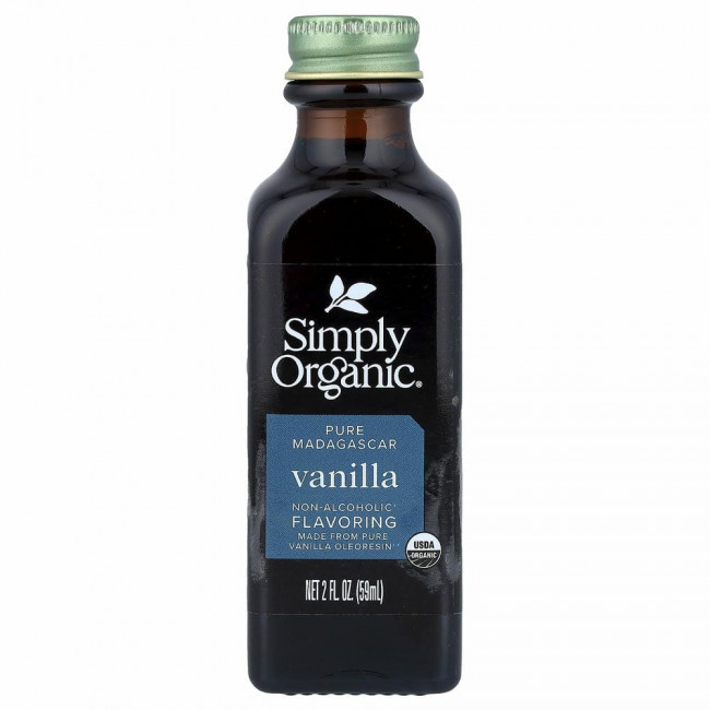 Simply Organic, Мадагаскарсая ваниль, безалкогольный ароматизатор, выращено на ферме, 2 жидких унций (59 мл) Simply Organic, Мадагаскарсая ваниль, безалкогольный ароматизатор, выращено на ферме, 2 жидких унций (59 мл)