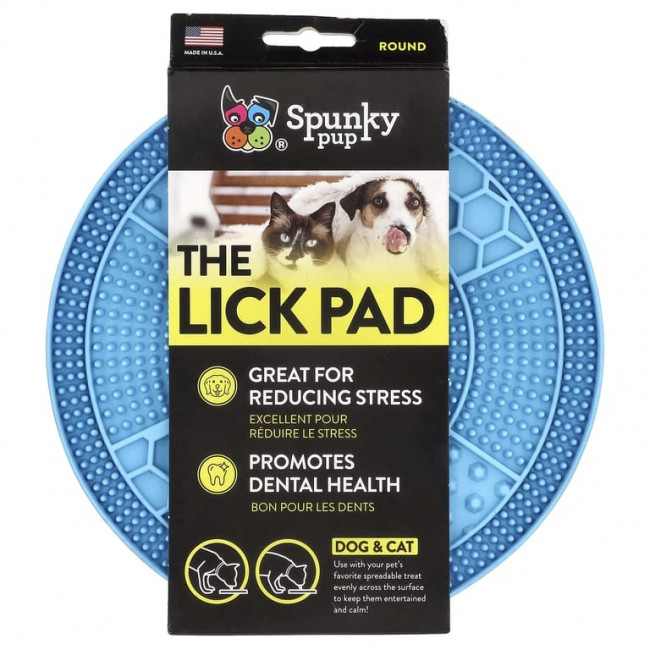 Spunky Pup, The Lick Pad, для собак и кошек, круглые, 1 шт.