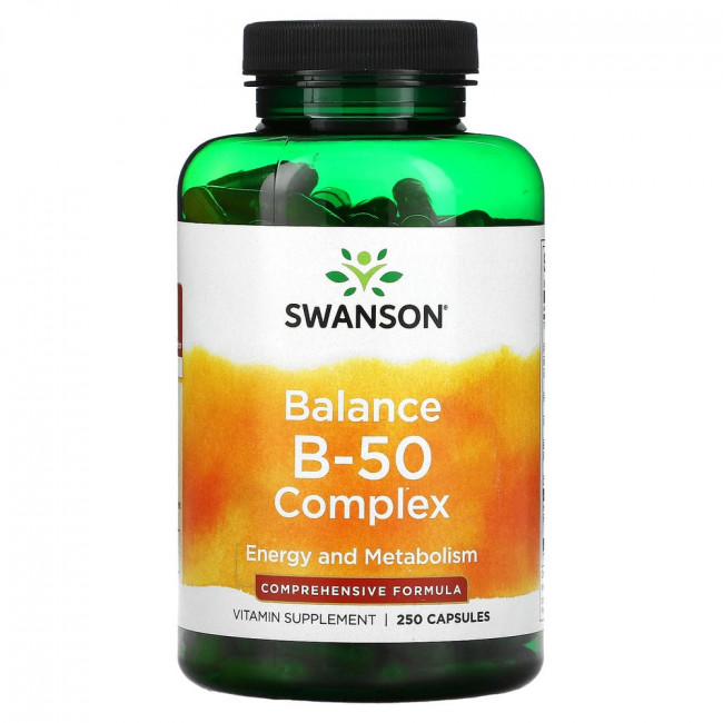 Swanson, Balance B-50 Complex, 250 капсул Swanson, Balance B-50 Complex, 250 капсул