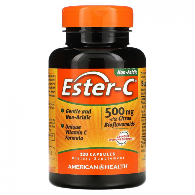 American Health, Ester-C с цитрусовыми биофлавоноидами, 500 мг, 120 капсул