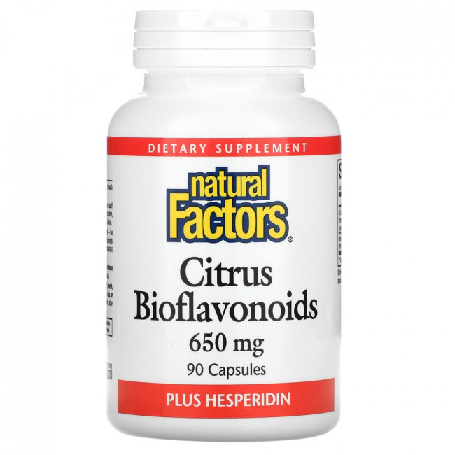 Natural Factors, цитрусовые биофлавоноиды с гесперидином, 650 мг, 90 капсул Natural Factors, цитрусовые биофлавоноиды с гесперидином, 650 мг, 90 капсул
