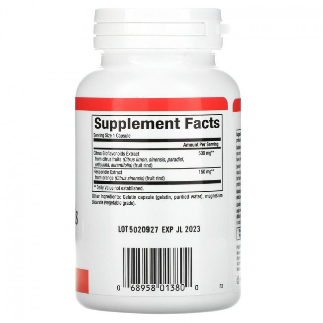 Natural Factors, цитрусовые биофлавоноиды с гесперидином, 650 мг, 90 капсул Natural Factors, цитрусовые биофлавоноиды с гесперидином, 650 мг, 90 капсул