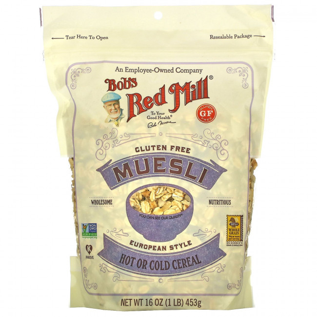 Bob's Red Mill, Мюсли, без глютена, 453 г (16 унций) Bob's Red Mill, Мюсли, без глютена, 453 г (16 унций)