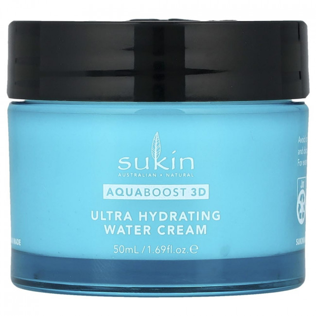 Sukin, AquaBoost 3D, гель-крем с гиалуроновой кислотой, 50 мл (1,69 жидких унций) Sukin, AquaBoost 3D, гель-крем с гиалуроновой кислотой, 50 мл (1,69 жидких унций)
