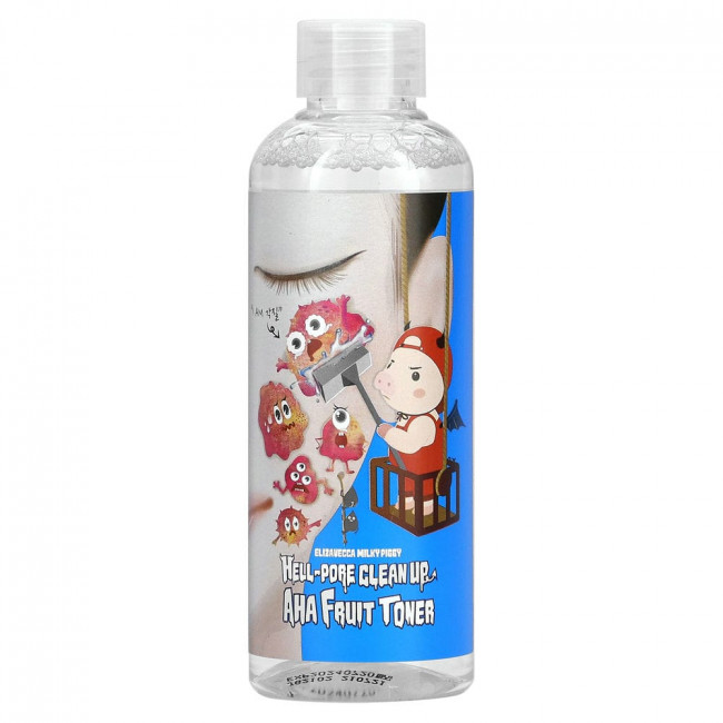 Elizavecca, Hell-Pore Clean Up, фруктовый тоник с АГК, 200 мл Elizavecca, Hell-Pore Clean Up, фруктовый тоник с АГК, 200 мл