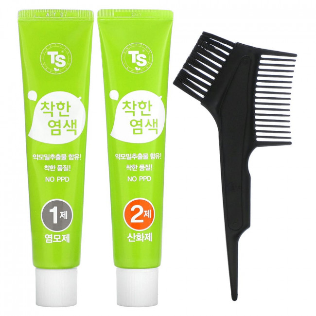 TS Trillion, TS Chakhan Hair Color Cream, No.5 Dark Brown, 1 Kit