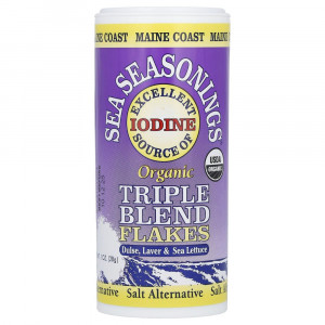 Maine Coast Sea Vegetables, Sea Seasonings, Organic Triple Blend Flakes, 1 oz (28 g)