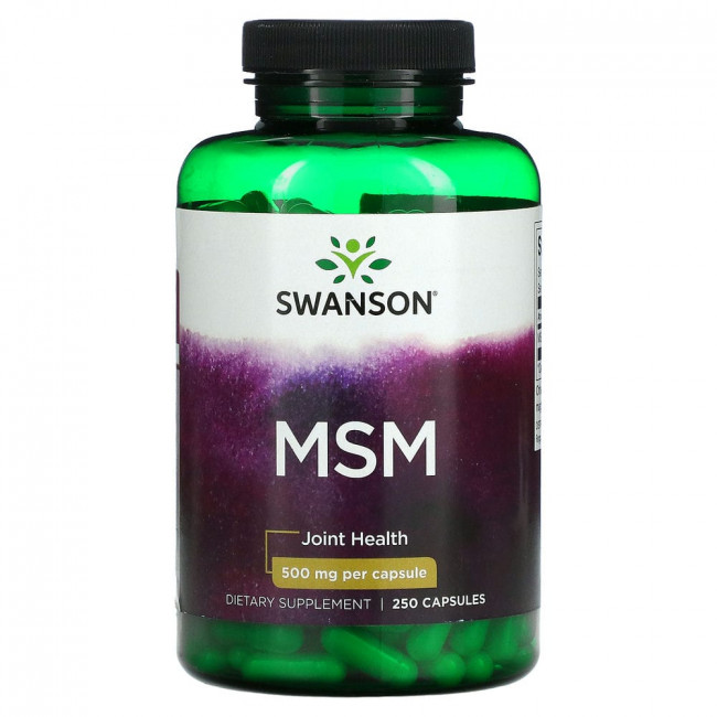 Swanson, МСМ, для здоровья суставов, 250 мг, 250 капсул Swanson, МСМ, для здоровья суставов, 250 мг, 250 капсул