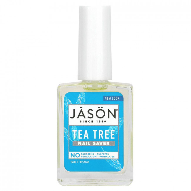 Jason Natural, Nail Saver, средство для ухода за ногтями,чайное дерево, 15 мл (0,5 жидк. унции)