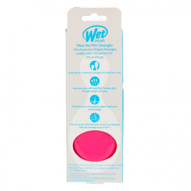 Wet Brush, мини-расческа для облегчения расчесывания, розовая, 1 шт. Wet Brush, мини-расческа для облегчения расчесывания, розовая, 1 шт.