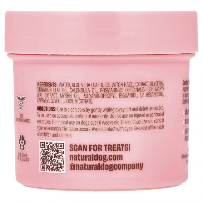Natural Dog Company, Салфетки для ушей, 50 шт.