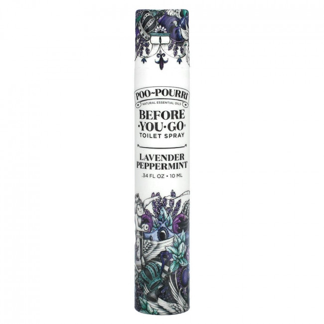 Poo-Pourri, Before-You-Go Toilet Spray, Lavender Peppermint, 0.34 fl oz (10 ml)