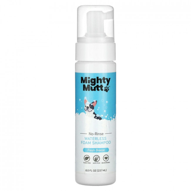 Mighty Mutt, шампунь-пенка без воды, для собак, освежающий бриз, 237 мл (8 жидк. унций)