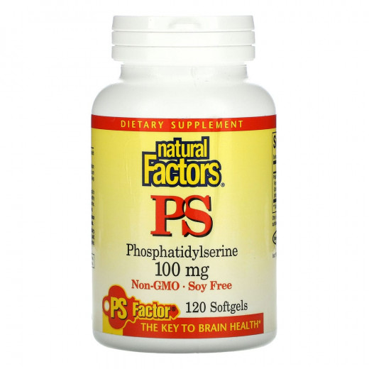 Natural Factors, фосфатидилсерин, 100 мг, 120 капсул &mdash; 