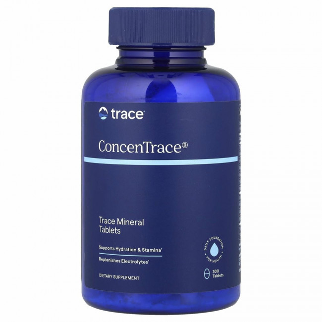 Trace Minerals ®, ConcenTrace, таблетки с минералами и микроэлементами, 300 таблеток