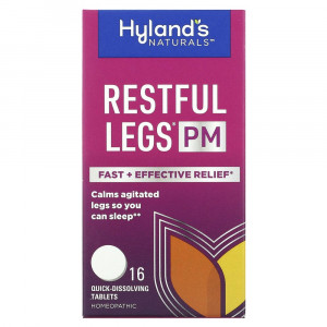 Hyland's Naturals, Restful Legs PM, 16 быстрорастворимых таблеток