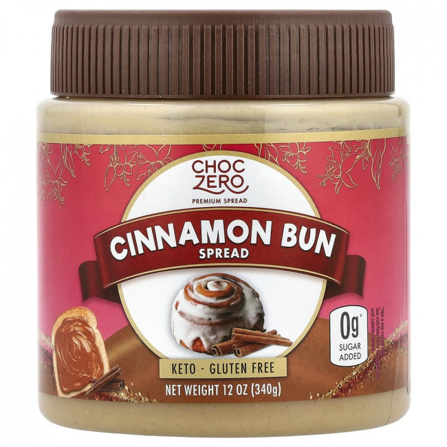 ChocZero, паста для булочек с корицей, 340 г (12 унций)