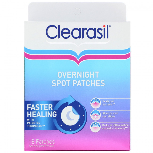 Clearasil, Ночные точечные патчи, 18 патчей