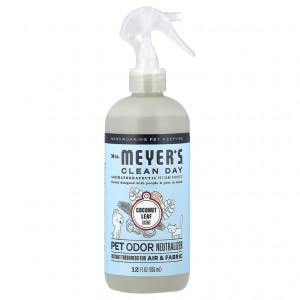 Mrs. Meyers Clean Day, нейтрализатор запаха домашних животных, лист кокоса, 355 мл (12 жидк. унций)