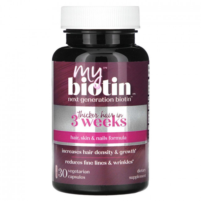 Purity Products, MyBiotin, Hair, Skin & Nails Formula, 30 Vegetarian Capsules