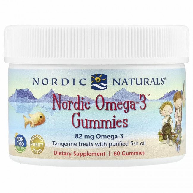 Nordic Naturals, Жевательные конфеты Nordic Omega-3 со вкусом мандарина, 82 мг, 60 жевательных конфет Nordic Naturals, Жевательные конфеты Nordic Omega-3 со вкусом мандарина, 82 мг, 60 жевательных конфет