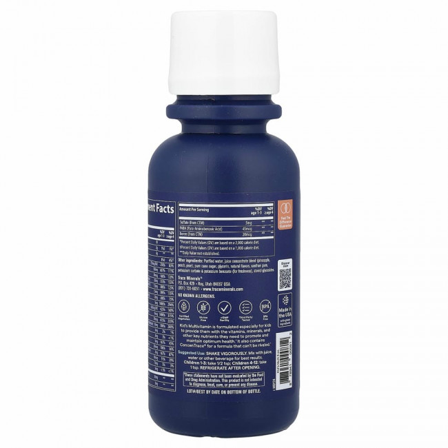 Trace Minerals ®, Детские мультивитамины, цитрусовый пунш, 237 мл (8 жидких унций)