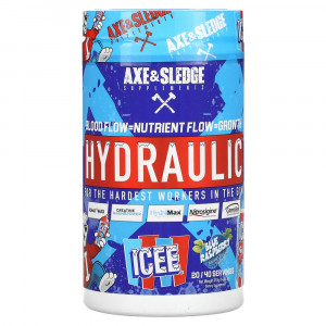 Axe & Sledge Supplements, Hydraulic, Icee Blue Raspberry, 14.46 oz (410 g) (Discontinued Item)