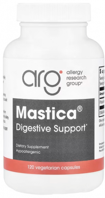 Allergy Research Group, Mastica, подлинная хиосская мастика, 120 вегетарианских капсул