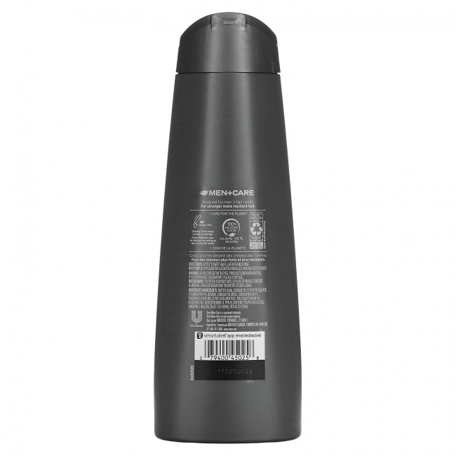 Dove, Men + Care, охлаждающий шампунь, ледяной ментол, 355 мл (12 жидк. Унций)