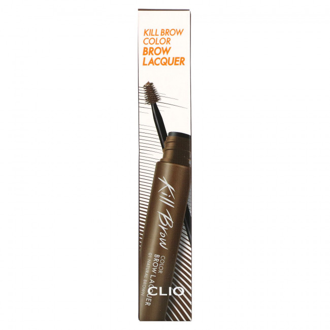 Clio, Kill Brow, цветной лак для бровей, 01 натуральный коричневый, 6 г (0,21 унции) Clio, Kill Brow, цветной лак для бровей, 01 натуральный коричневый, 6 г (0,21 унции)