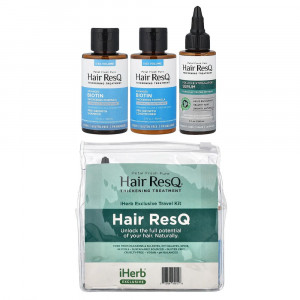 Petal Fresh, Hair ResQ®, средство для придания объема волосам, эксклюзивный дорожный набор iHerb®, набор из 4 предметов.